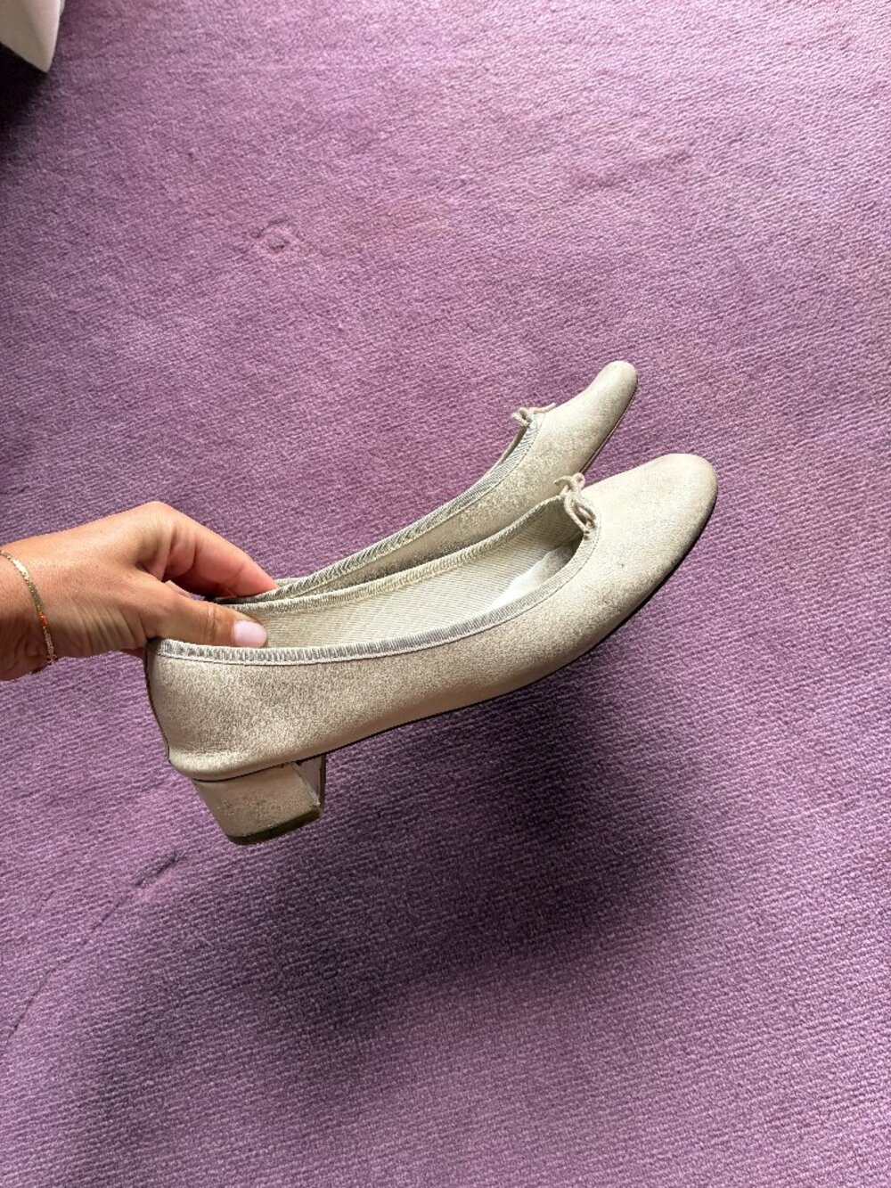 Repetto Cream-White Camille  Ballet Flats size 9.5